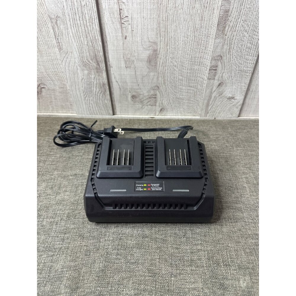 LawnMaster Dual Port 24V Li-Ion Battery Charger 120V 60Hz 120W Output 2.4A